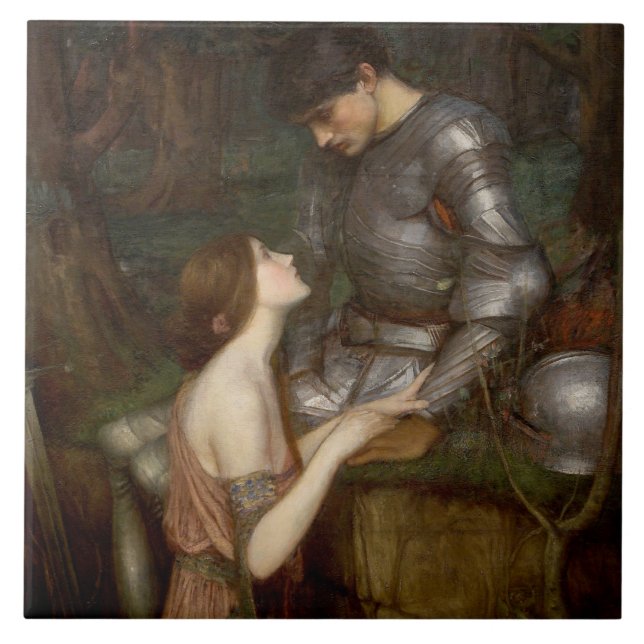 Lamia und der Soldier (von John William Waterhouse Fliese (Vorderseite)