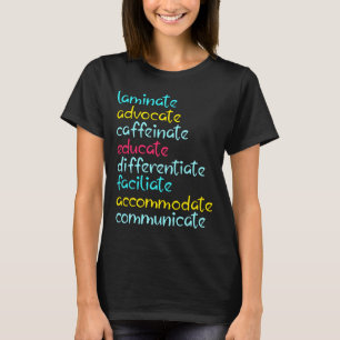 Laminat Advocate Coffein Educate SPED Special T-Shirt