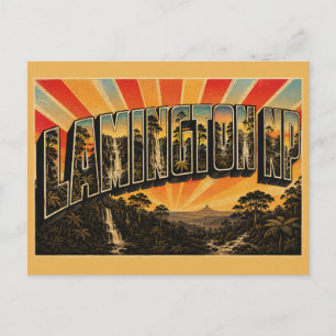 Lamington Nationalpark Queensland Vintage Reise Postkarte
