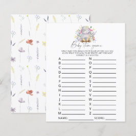 Lamm - Baby Item Game. Baby Shower Game