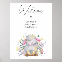 Lamm - Begrüßungs-Baby-Dusche Party