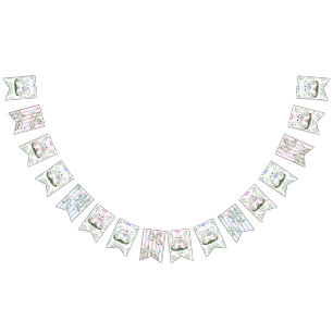 Lamm-Blumen-Geschlechtsenthüllungs-Baby-Party Wimpelkette