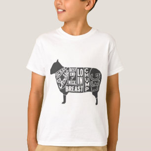 Lamm-Butcher-Diagramm T-Shirt