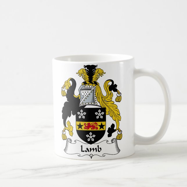 Lamm-Familienwappen Kaffeetasse (Rechts)