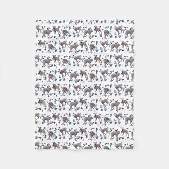 Lamm Frenzy Fleece Blanket (Farbe auswählen) (Vorderseite)
