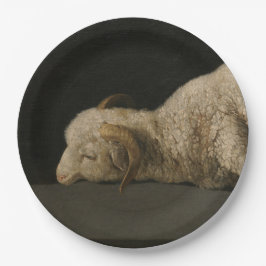 Lamm Gottes (Agnus Dei) (Opfertier) Pappteller