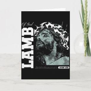 Lamm Gottes - Christlicher Bibelvers Glaube Karte