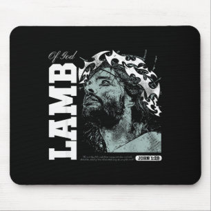 Lamm Gottes - Christlicher Bibelvers Glaube Mousepad