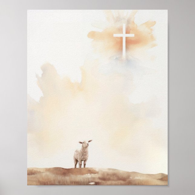 Lamm Gottes - Die digitale Bibel Verse Print und J Poster (Vorne)