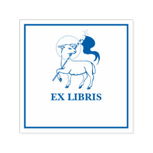 Lamm Gottes Exlibris Permastempel