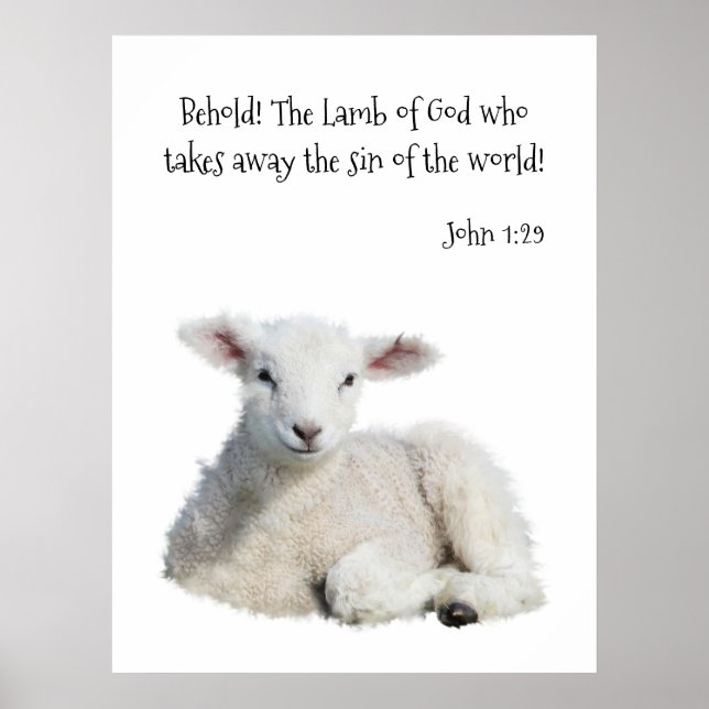 Lamm Gottes Poster (Vorne)