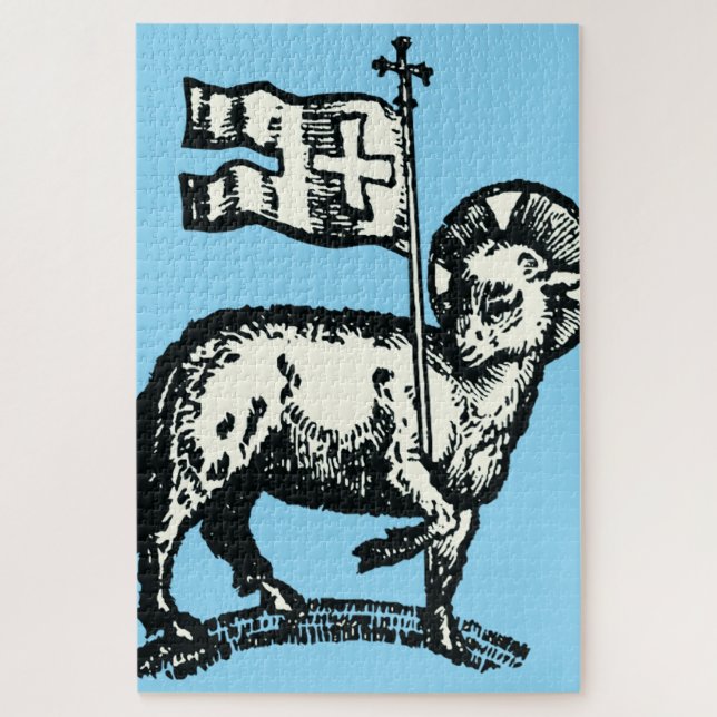 Lamm Gottes Symbol des christlichen Glaubens (Vertikal)