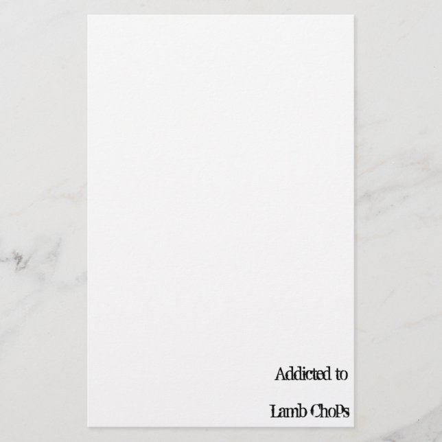 Lamm-Hiebe Briefpapier (Vorderseite)
