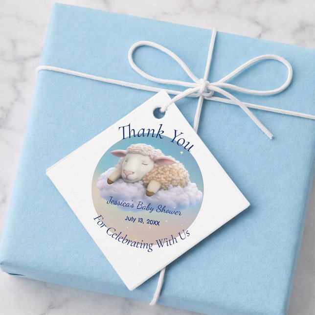 Lamm in der Wolkendusche Geschenkanhänger (Von Creator hochgeladen)