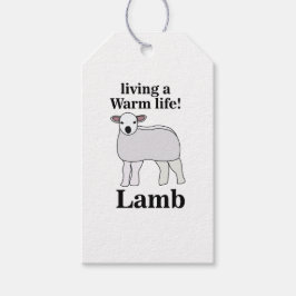 Lamm lebt ein warmes Leben Geschenkanhänger