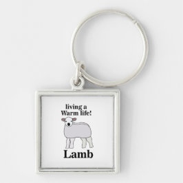 Lamm lebt ein warmes Leben Schlüsselanhänger