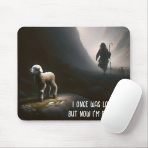 Lamm mit Hirte verloren Mousepad