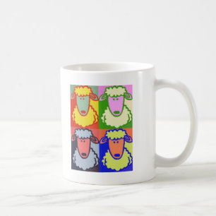 Lamm-Pop-Kunst Kaffeetasse