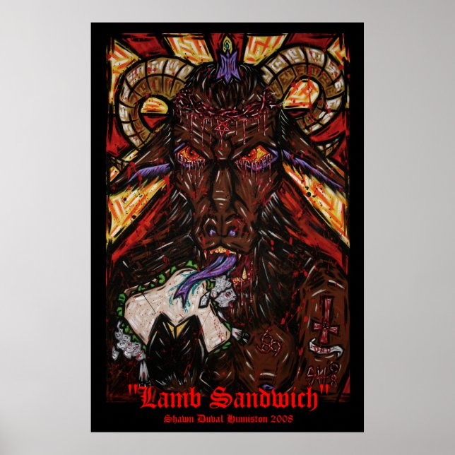 ‚Lamm Sandwich‘ Poster (Vorne)