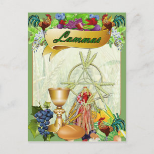 Lammas Lughnasadh Pagan Imaginaire Art carte posta