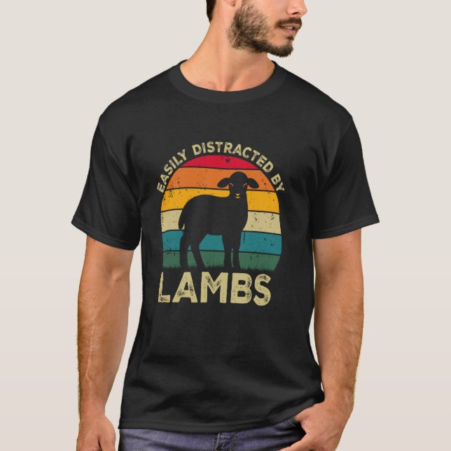 Lämmer, Niedliche Lammliebhaber T-Shirt (Vorderseite)