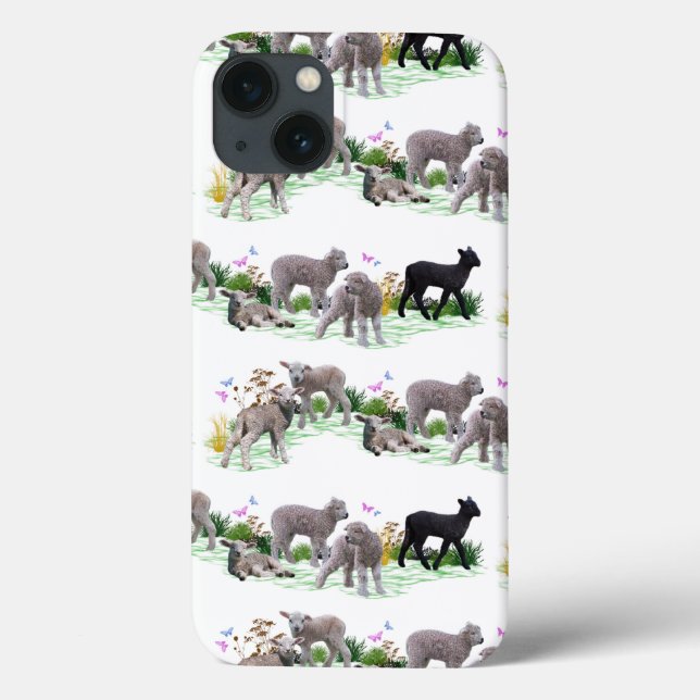 Lammwiese iPhone 13 Hülle (Rückseite)
