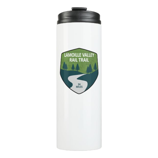 Lamoille Valley Rail Trail Vermont Thermosbecher (Vorderseite)