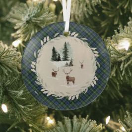 Lamont Ancient Original Scottish Tartan Ornament Aus Glas