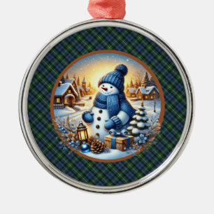 Lamont Ancient  Schottischer Tartan Weihnachten Ornament Aus Metall