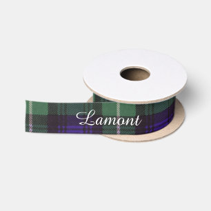 Lamont Clan karierter schottischer Tartan Satinband