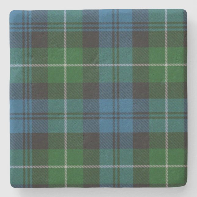 Lamont Clan Tartan Kariert Stone Untersetzer (Vorderseite)