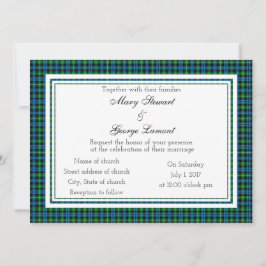 Lamont Scottish Wedding Einladung