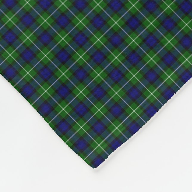 Lamont tartan blue kariert fleecedecke (Ecke)