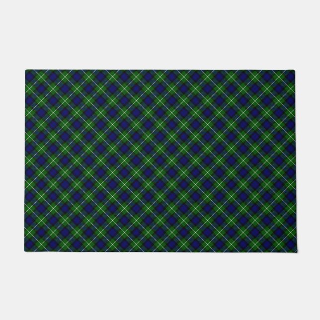 Lamont tartan blue kariert fußmatte (Vorderseite)