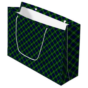 Lamont tartan blue kariert große geschenktüte