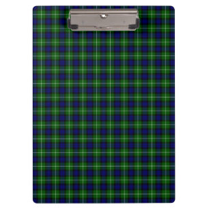 Lamont tartan blue kariert klemmbrett