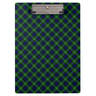 Lamont tartan blue kariert klemmbrett