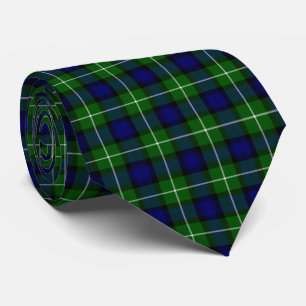 Lamont tartan blue kariert krawatte