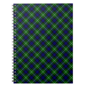 Lamont tartan blue kariert notizblock