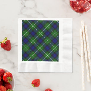 Lamont tartan blue kariert serviette