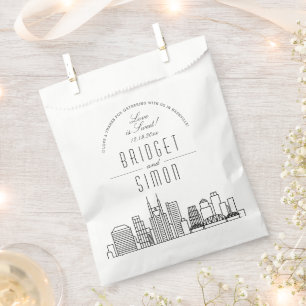 L'amour à Nashville Sacs de faveur de mariage