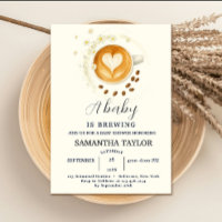 L'amour brasse Baby shower Invitation - Café