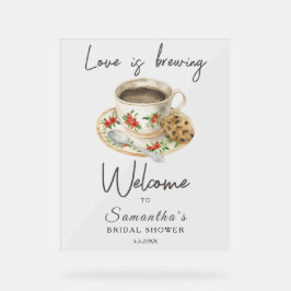 L'amour brasse Café Douche nuptiale bienvenue
