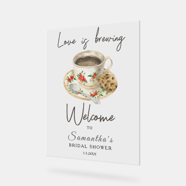L'amour brasse Café Douche nuptiale bienvenue (Angle)
