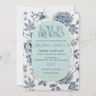 L'amour brasse des invitations de douche nuptiale