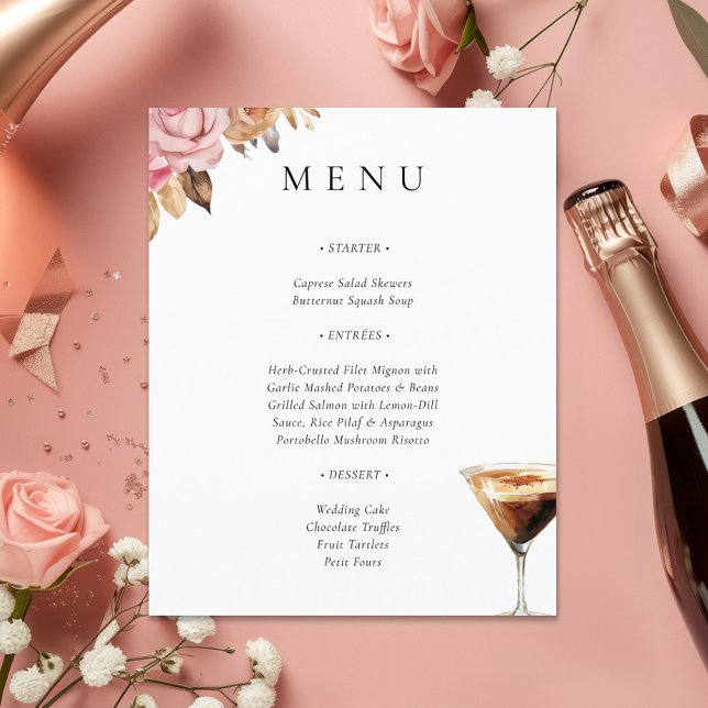 L'amour brasse Espresso Fête des mariées Menu (Créateur téléchargé)