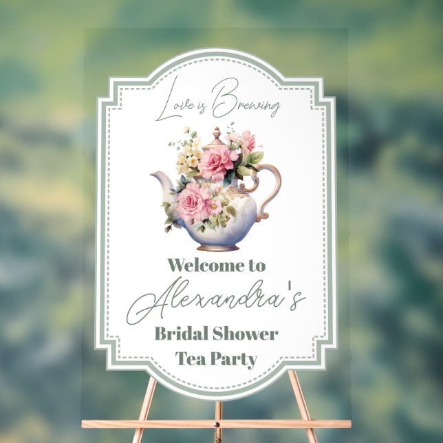 L'amour brasse la Fête des mariées Tea Party Bienv (Neutre)