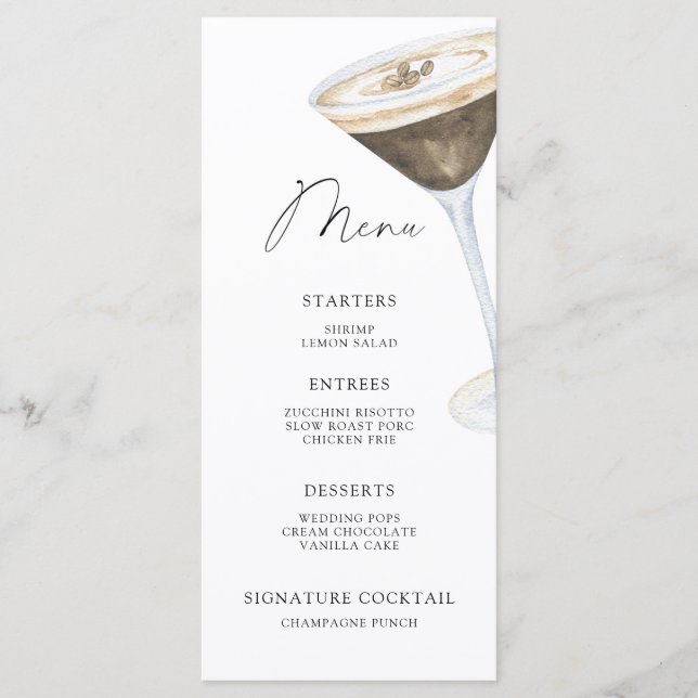 L'amour brasse le menu de la douche nuptiale (Devant)