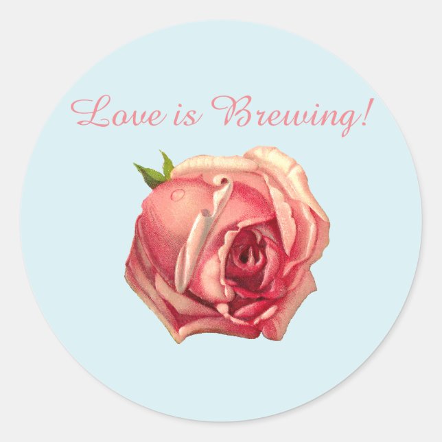 L'amour brasse : Sticker Fête des mariées Tea Part (Devant)
