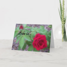 "L'amour c'est" vierge carte pour notes intérieur